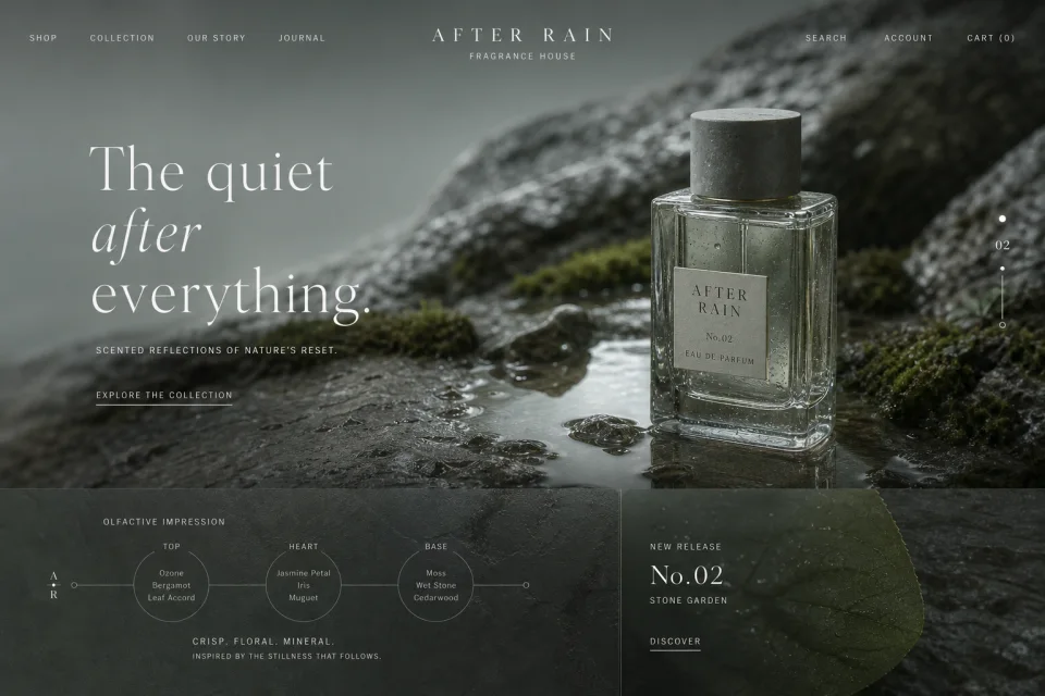 Concept per un marchio di profumi artistici
