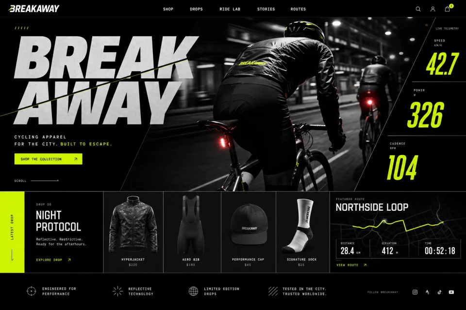 Concept per un brand di ciclismo urbano